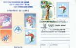 SKI ENTIER POSTAL ROUMANIE SKI DE FOND + OBLITERATION TEMPORAIRE JEUX OLYMPIQUES DE SALT LAKE CITY 2002 BIATHLON - Invierno 2002: Salt Lake City