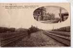 62 LENS Avant Et Aprés La Guerre 1914-18, Gare, Intérieur, Quais, Train, Ed Fauchois 117, 1928 - Lens