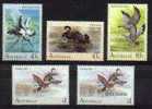 AUSTRALIA  -  1991 Waterbirds, Includes "Specimen" Overprint. Scott 1203-6. MNH - Nuovi