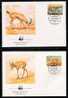 WWF 0046 1987 LIBYA GAZELLE SET OF 4 FDCS - Andere & Zonder Classificatie