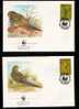 WWF 0055 1987 NORFOLK ISLAND GREEN PARROT SET OF 4 FDCS - Other & Unclassified