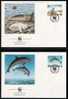 WWF 0104 1990 GUERNSEY SEA LIFE SET OF 4 FDCS - Altri & Non Classificati