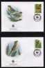 WWF 0186 1995 BAHAMAS KIRTLAND'S WARBLER SET OF 4 FDCS - Andere & Zonder Classificatie