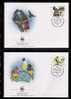 WWF 0238 1998 AUSTRALIA BIRDS SET OF 4 FDCS - Sonstige & Ohne Zuordnung