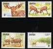 WWF 0015 1984 GHANA BONGO ANTELOPE SET OF 4 NHM - Other & Unclassified