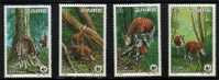 WWF 0018 1984 ZAIRE OKAPI SET OF 4 NHM - Andere & Zonder Classificatie