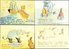 (4) Comic Elephants And Rabbits - By Sir Henry Thornhill - Elephants