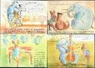 (4) Comic Elephants And Rabbits By Sir Henry Thornhill - Elefantes