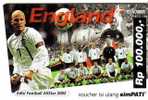 DAVID BECKHAM & ENGLAND NATIONAL TEAM - Indonesia Old Rare Card * Football Soccer FC Manchester United Real Madrid CF - Indonesië