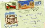 Entier Postal De SAMARKANDE  2 Timbres Plus Enveloppe Avec Timbres Et  Dessins - Turkmenistan