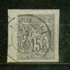 FRANCE Nº 66 Obl. S/Fragment - 1876-1878 Sage (Type I)