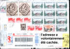Lettre De France Pour La Suisse Superbe Lettre Recommandée Ayant Voyagée A VOIR Et A AVOIR - Cartas & Documentos
