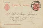 6568. Entero Postal Num 45 BARCELONA A Collbató 1906 - Cartas & Documentos