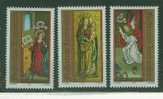 L0216 Noel Sculpture Gothique Vierge A L Enfant Anges 968 à 970 Liechtenstein 1991 Neuf ** - Unused Stamps