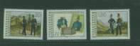 L0212 Uniformes Militaires 961 à 963 Liechtenstein 1991 Neuf ** - Unused Stamps