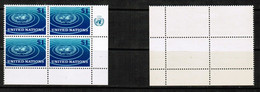 UNITED NATIONS---N.Y.   Scott # 150** MINT NH Imprint Blk Of 4 (CONDITION AS PER SCAN) (WW-1-53) - Blokken & Velletjes