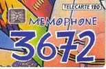 MEMOPHONE 3672 L´OEIL 120 U SC4 10.92 BON ETAT - 1992