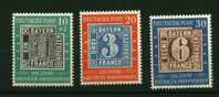 Allemagne Bizone ** N° 76 à 78 -  Centenaire Du Timbre Allemand - Unused Stamps