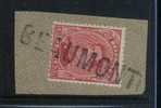 138 Op Fragment Met Naamstempel BEAUMONT (noodstempel) - 1915-1920 Alberto I