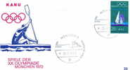 AVBIRON OBLITERATION TEMPORAIRE ALLEMAGNE 1972 JEUX OLYMPIQUES DE MUNICH - Rowing