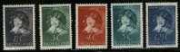 Ned 1937 Child Serie Mint Hinged  300-304 #58 - Ungebraucht