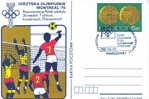 VOLLEY BALL ENTIER POSTAL POLOGNE 1976 JEUX OLYMPIQUES DE MONTREAL + OBLITERATION OLYMPHILEX 1987 COMITE POLONAIS - Summer 1976: Montreal