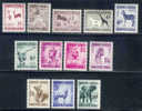 SWA 1954 Mint Hinged Stamp(s) Definitives 279-290 #898 - Namibia (1990- ...)