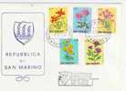 SAN MARINO Thème Fleurs 791/795 Voir Scan - Andere & Zonder Classificatie