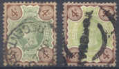 Lot N°3389  G.B. N°97x2, Teintes Différentes - Used Stamps