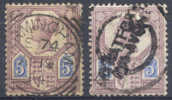 Lot N°3391  G.B. N°99x2, Teintes Différentes - Used Stamps