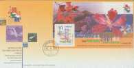 FDC ---- 2000 --- 2001 STAMP SHOW ---FLOWER--- GPO 1  CANCEL - Altri & Non Classificati