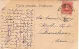 6613. Postal BARCELONA 1909. Correo Interior - Storia Postale