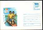 Romania,rowing, Stationery,cover Olympic Games,1992,Barcelona - Rowing