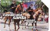 ITALIE MAGNIFIQUE CARTE CHEVAUX EN SARDAIGNE 100 ANS DE TRADITION - Caballos