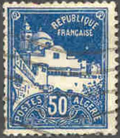 Pays :  19 (Algérie Avant 1957)   Yvert Et Tellier N°:  47 (o) Bleu Foncé - Usados