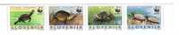 Old Slovenia WWF - Sea Turtle ( Turtles ) - Tortoise - Tortue - Tortuga-bear Panda Logo- Compllette Set Of 4.MINT Stamps - Tortues