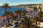 NICE  -  La Promenade Des Anglais   (la Carte A Voyagé En 1975) - Cafés, Hotels, Restaurants