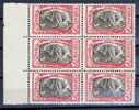 ETHIOPIA NICE STAMP - ELEPHANT - FROM 1919 NEVER HINGED ** BLOCK OF 6! - Olifanten