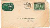 Frontal Carta WINNIPEG 1927  (Canada). Interieur OIL Company - Lettres & Documents