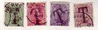 BELGIQUE Emission 1915 4 Val T De Taxe - Briefmarken
