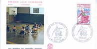 BASKET BALL FDC FRANCE 1970 JEUX MONDIAUX DES HANDICAP2S PHYSIQUES - Basket-ball