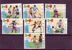 LAOS   N°617/23    Oblitéré  Cup  1986     Football  Soccer  Fussball - 1986 – Mexico