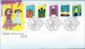 FDC: Cocos Island Festive Season 1998 - Strip Of 5 - Kokosinseln (Keeling Islands)