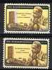 2 Selos HAMMARSKJOLD, Variedad Ompresion, Yvert 736 * - Unused Stamps