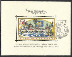 CZECHOSLOVAKIA PRAGA 1962 SHEETLETS PERFORATED And IMPERFORATED VERY FINE USED! - Andere & Zonder Classificatie
