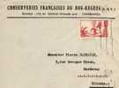 MAROC Lettre De Casablanca 1947 Via Bordeaux - Cartas & Documentos