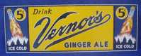 Plaque émaillée "VERNOR´S GINGER ALE" - Placas Esmaltadas (desde 1961)