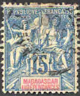 Pays : 288,3 (Madagascar : Colonie Française) Yvert Et Tellier N° :   33 (o) - Used Stamps