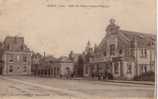 61 L´Aigle Cpa Animée Salle Des Fêtes Et Caisse D´Epargne 4847 - L'Aigle