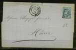 FRANCE Nº 46 Obl. S/Lettre Entiere - 1870 Uitgave Van Bordeaux